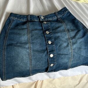 Mossimo Supply Co. Blue Bubble Mini Skirt